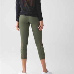 Lululemon Minimalist Crop - Fatigue Green